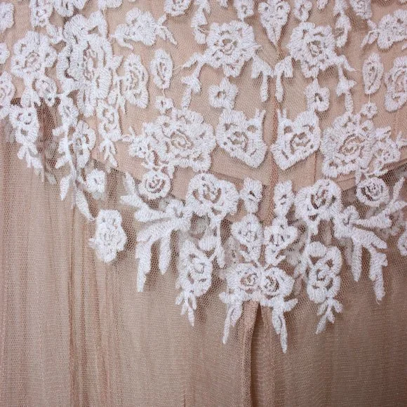 For Love & Lemons Luau Sheer/Embroidered Maxi Skirt - Picture 6 of 7